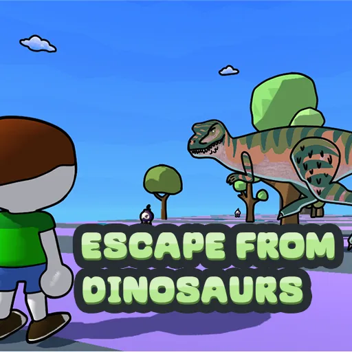 Play Escape from dinosaurs