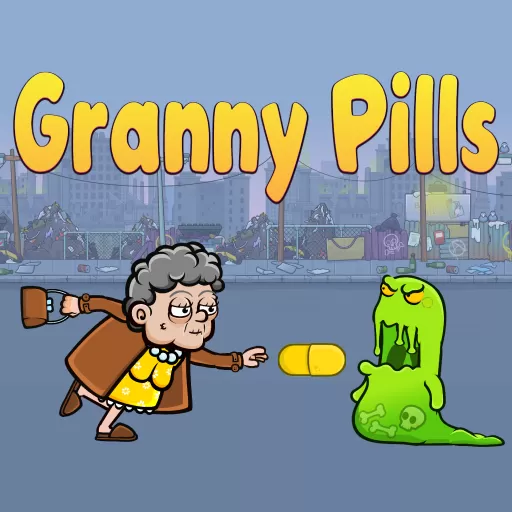 Play Granny Pills - Defend Cactuses
