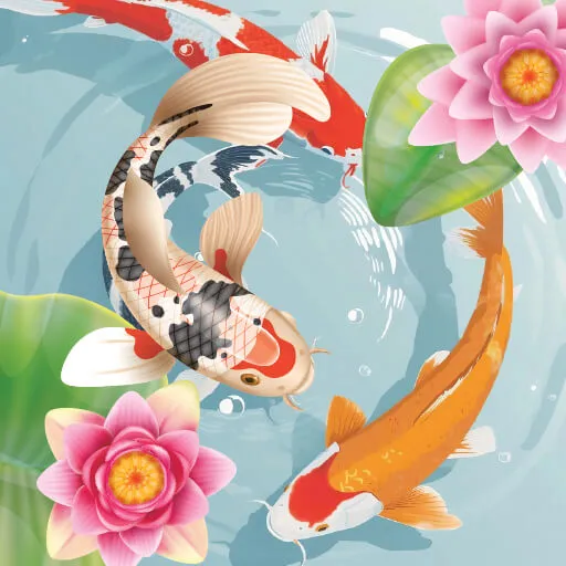 Play Koi Fish Pond - Idle Merge
