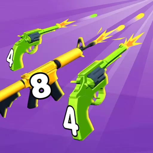 Play Merge 2048 Gun Rush